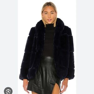 Apparis Sarah Faux Fur Jacket black